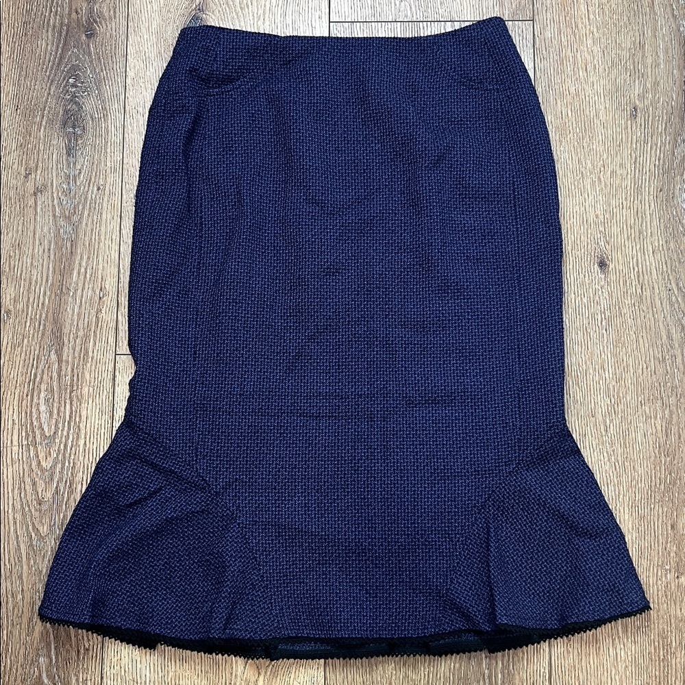 Escada Edition Purple Wool Flared Skirt Size 38/8US
